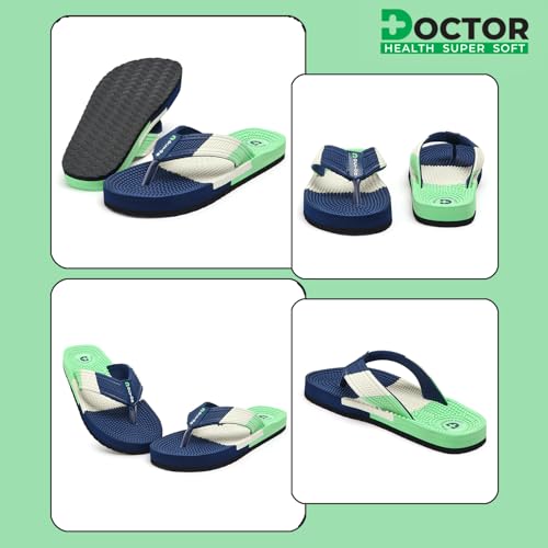 Image of DOCTOR HEALTH SUPER SOFT Men's & Boys Anti-Skid Flip Flops with Acupressure Massage Footbed | Lightweight | Soft | Doctor-Recommended Slipper for Pain Relief | All Day Wear Acupressure Doctor Slipper