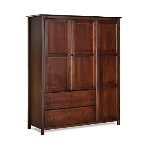 Grainwoodfurnitureshaker3doorwardrobesolidwoodwithcherryfinish  Urban Country Home Decor Grain wood furniture shaker 3 door wardrobe solid wood with cherry finish  urban country home decor
