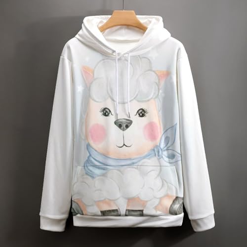 Sweat à capuche mouton adorable UMENG pull unisexe taille S - 4