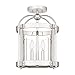 Quoizel MCP1714PK Mcpherson Semi Flush, 3-Light 180 Total Watts, Polished Nickel