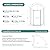 36 Corner Shower Door,36" W x 72" H Neo-Angle Corner Shower Enclosure,Frameless Pivot Shower Doors with 1/4” (6MM) SGCC Tempered Glass for Walk-in Shower,Matte Black