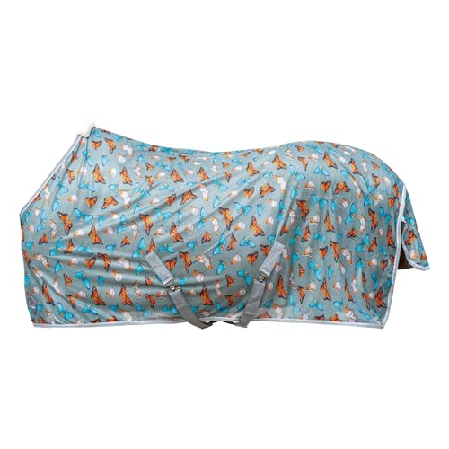 Couvertures papillon pour cheval HKM en gris clair 105 pour les sorties printanières