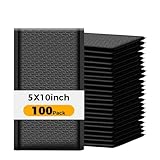 100 Pack 6x10 Bubble Mailers - Black Self-Sealing Padded Envelopes, 6x10 Inch Shipping Mailers With Bubble Lining, Bulk Cushioned Envelopes for Ecommerce, Mailing & Packaging