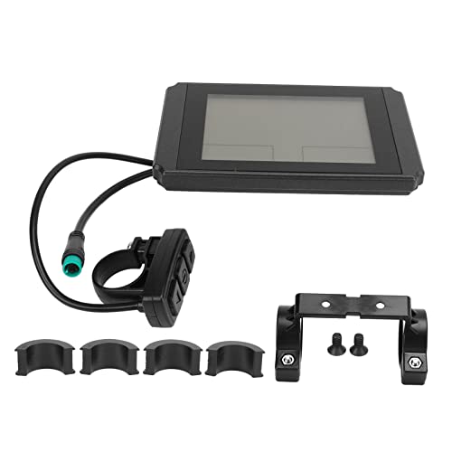 LCD10H Display for Electric Bikes and Scooters, ABS Material, Compact and Lightweight Design, Multi Functional LCD Screen with Speed, Battery Level, Gear, and Mileage Display