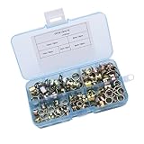 FOMIYES 75pcs Adjustable Spring Clamps Metal Hose Clamps M7 M8 M9 M10 for Plumbing and Industrial Use