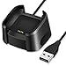 QIBOX Charger Compatible with Fitbit Versa/Versa Lite (Not for Versa 2/3), Replacement USB Charging Cable Dock Stand for Versa/Versa Lite/Versa SE Smartwatch, 2-Pack 3Ft Sturdy Power Charging Cord