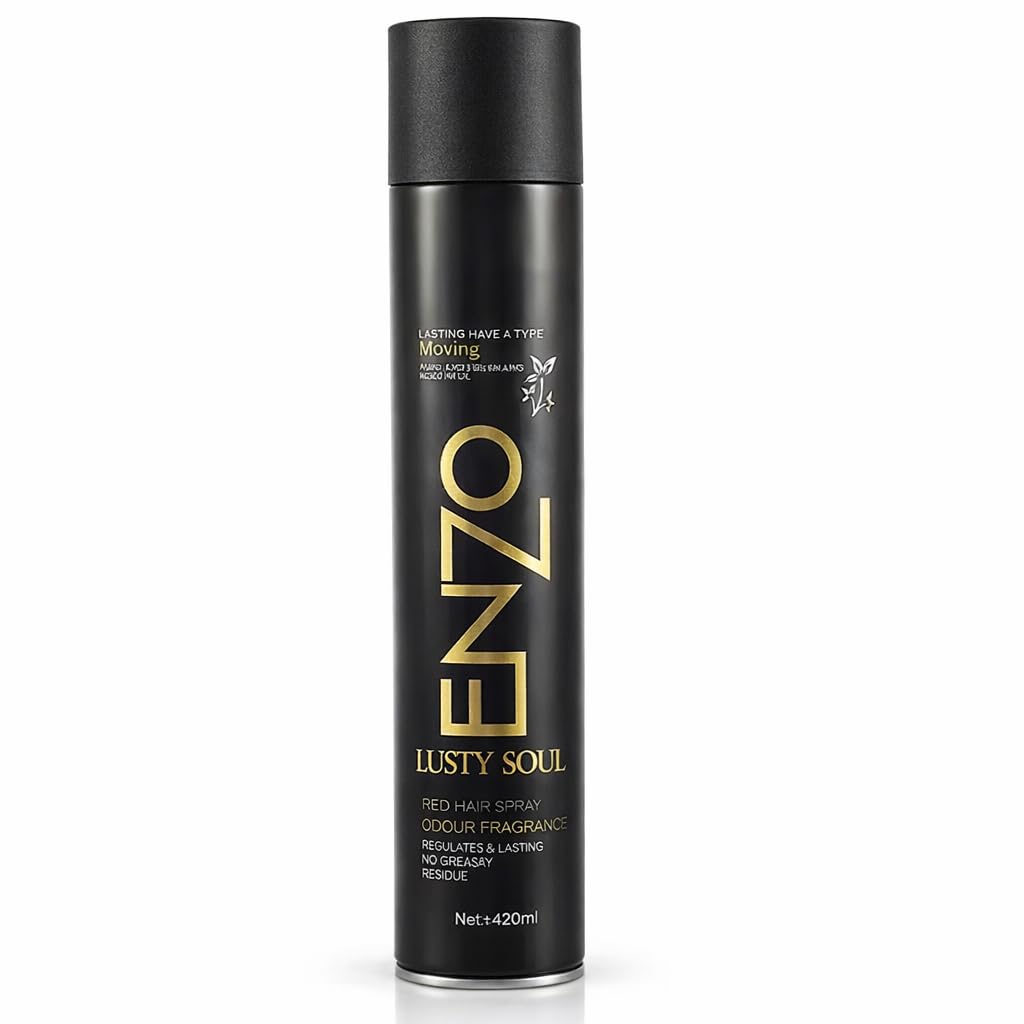 Professional Hair Spray 420ml | Strong Hold Styling Spray | Long Lasting | No Greasy Residue | All Hair Types | Salon Finish Hair Fixer (Black)-image-23