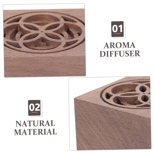 Difusor aromático eléctrico de madera con diseño cuadrado miniatura 6
