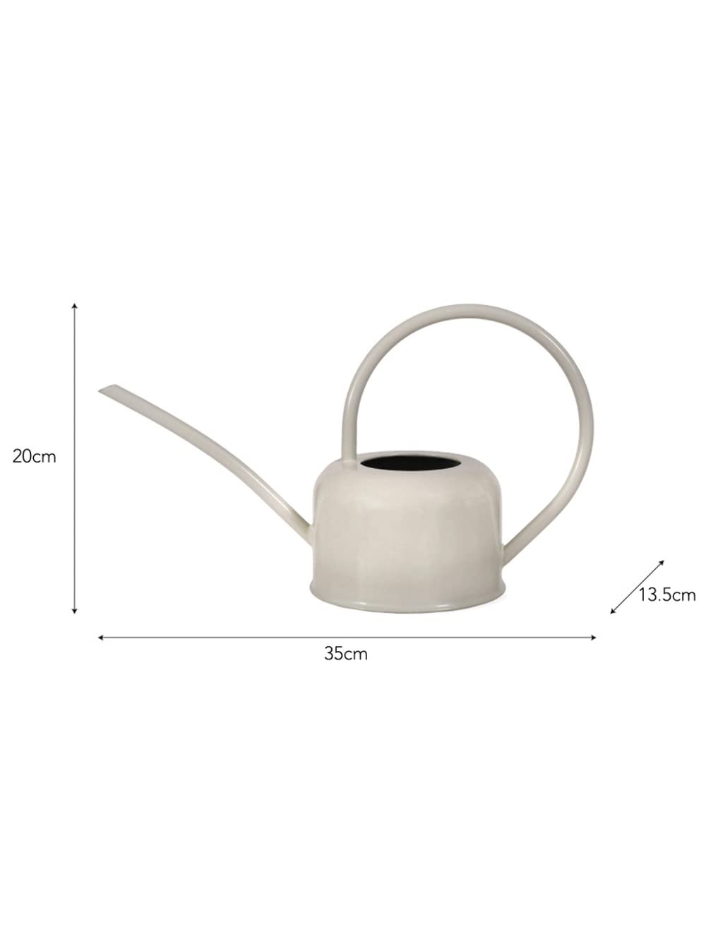 Garden Trading - Annaffiatoio in Gesso per Interni, in Acciaio zincato, 1,1 l