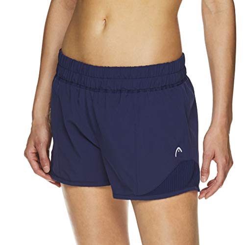 HEAD Women's Athletic Workout Shorts - Polyester Gym Training & Running Short