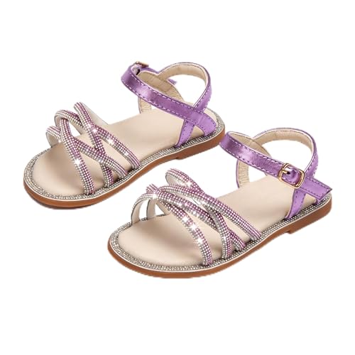 Image of Girls Dress Sandals Comfy Hook and Loop Summer Shoes for Toddlers