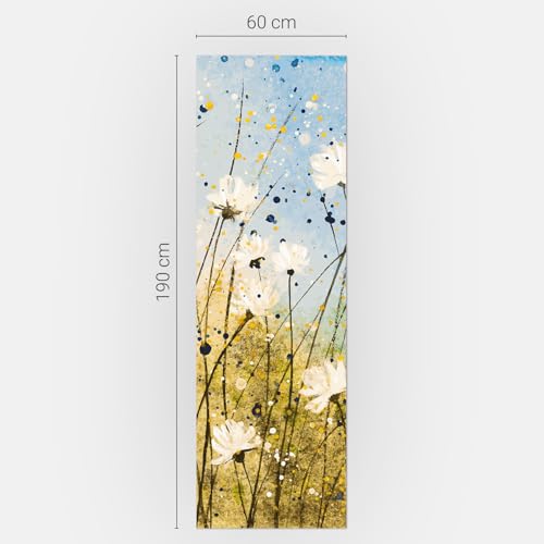 Vinilo para nevera alta calidad diseño acuarela pradera 60x190 cm 5