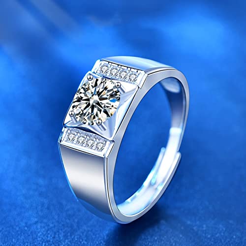 Bague forme géométrique moissanite 1ct le cadeau de promesse idéal - 2
