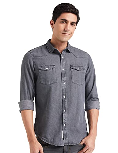 Image of Amazon Brand - INKAST Men's Slim Shirt (AZ-INK-RFS-DN-04 Grey 1 3XL)