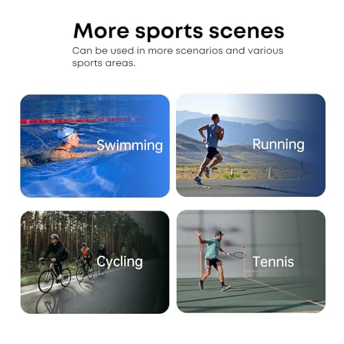 Image of Bone Conduction Headphones IPX8 Swimming Waterproof Dustproof Sweatproof MP3 Player Headset Underwater Music Player 32GB Memory, Open-Ear Wireless Bluetooth 5.4 with Mic for Running, Cycling, black