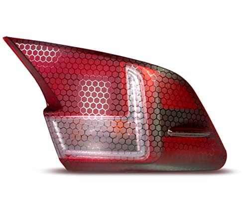 VViViD + Matowy odcień światła tylnego o strukturze plastra miodu, masowa rolka winylowa (9 m x 1,5 m)
