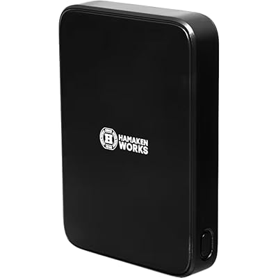HAMAKEN WORKS(ハマケンワークス)ワイヤレスモバイルバッテリー容量5000mAh Magface充電 ワイヤレス充電機能搭載機種対応 薄型タイプ 急 …