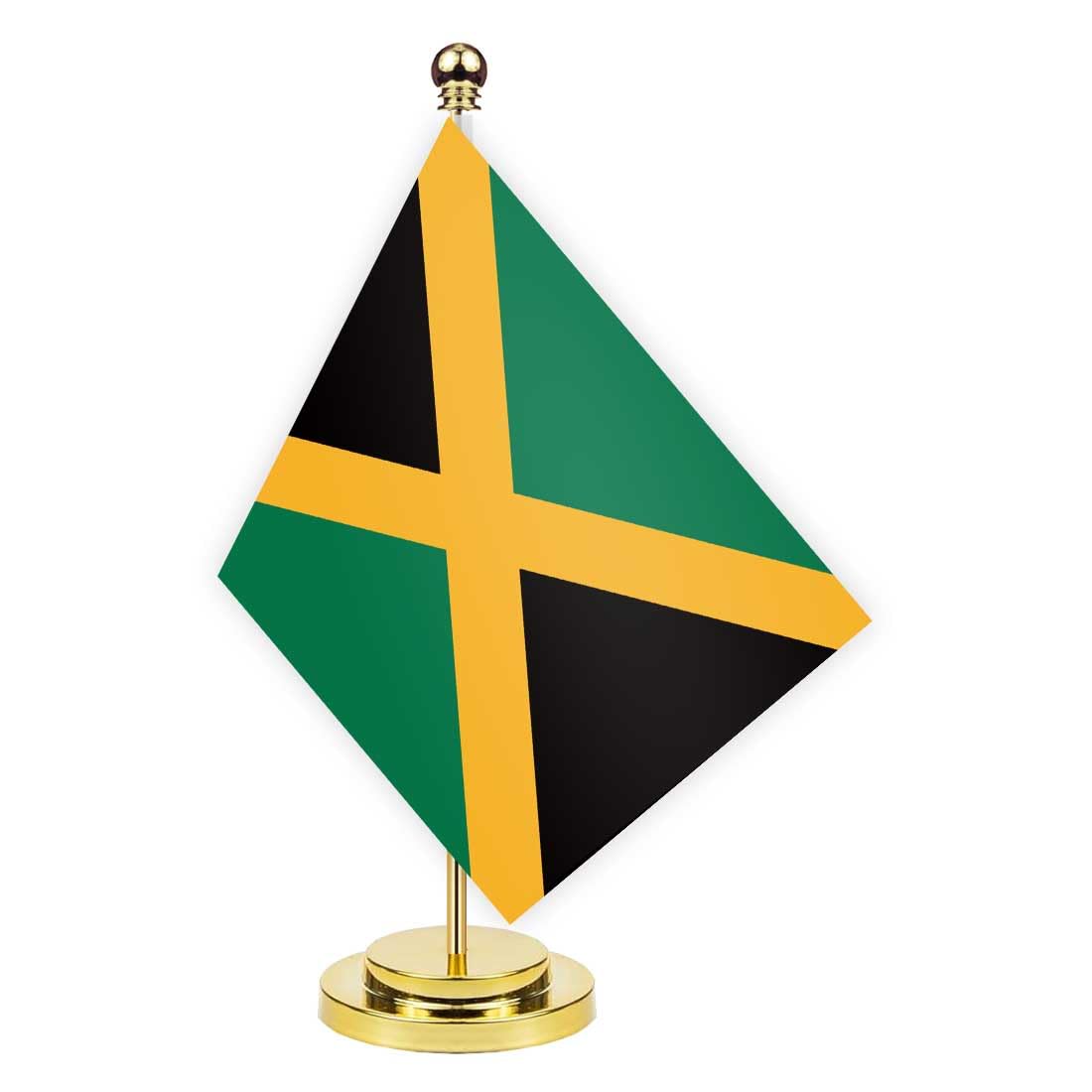 Jamaica Desk Flag, 30 cm Large Small Jamaican Banner Outdoor, Tiny Print Decor for Office, Home, Table, Desk, Jamaica — image 1