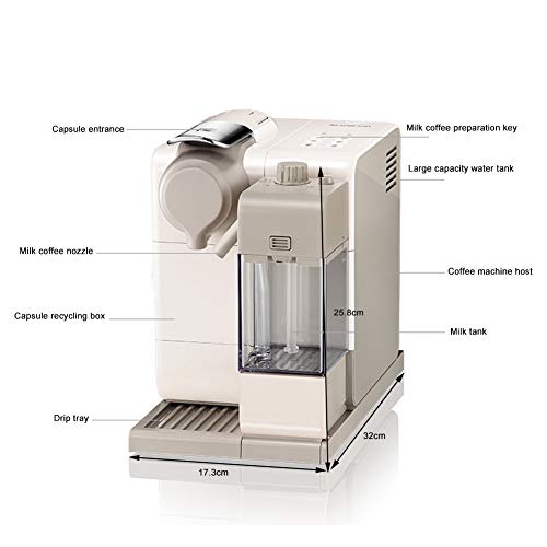 ACCLD Persönliche Kapselkaffeemaschine, Automatische Schaummilch, Cappuccino- Und Lattekaffee, One-Touch-Kaffeemaschine – Bild 8