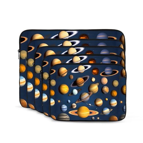Solar System Planets Laptop Sleeve Case 17 Inch Suitable for Notebook Computer Tablet Traveling Carrying Simple Case2