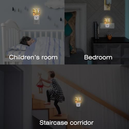Image of Night Light, Dusk to Dawn Night Light Plug in, Christmas Tree Gift | Christmas Night Light for Kids,0.5w Energy Saving,Sleep Friendly,Nightlight for Hallway Stairway Kitchen Bedroom