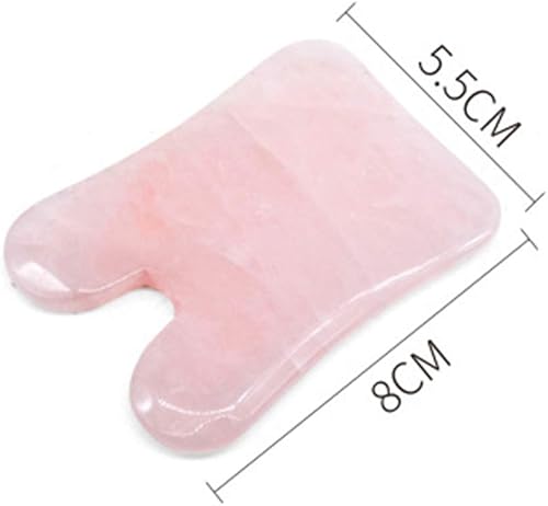 Miniatura 2 de LWBTOSEE Gua Sha Herramienta facial - Herramientas de masaje de spa para hinchazón ocular, círculo oscuro y drenaje linfático - Tabla de cuarzo rosa