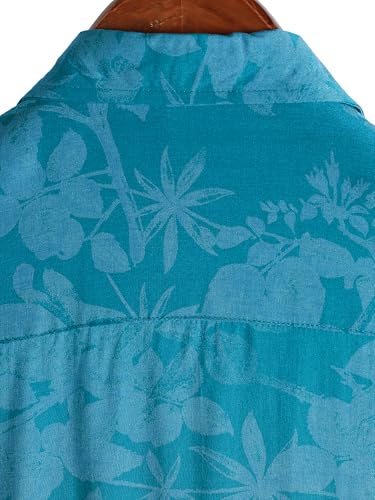 Image of JOTOOK Mens Hawaiian Shirt Short Sleeve Button Down Tropical Shirts Casual Floral Summer Beach Shirt