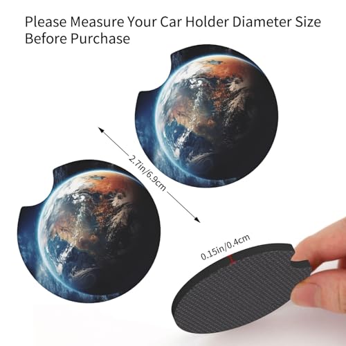 Portavasos para auto 2 unidades negro universal miniatura 3