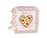 Betsey Johnson Kitch Pizza Box Kitch Crossbody Shoulder Bag - Cream