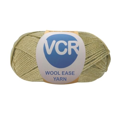 Image of VCR Olive Grey Wool Ease Yarn, 100 Grams Hank, 260 Meters Length, 100% Wool Ball for Crochet and Knitting, Suitable for Mufflers, Scarves & cowls Pack of 1