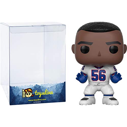 L A W R E N C E  T A Y L O R  [G I A N T S ] (Toys 'R' Us): P O P ! Football Vinyl Figurine Bundle With 1 Compatible 'Toysdiva' Graphic Protector (079 - 21001 - B)