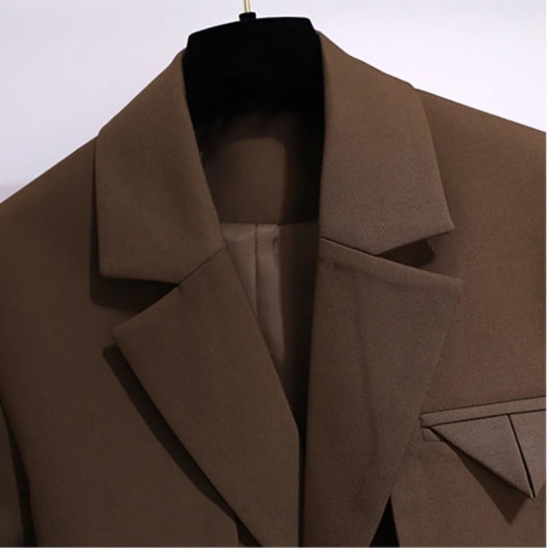 Marynarki damskie płaszcze wiosna jesień sznurowane kurtki płaszcz damski khaki XXL