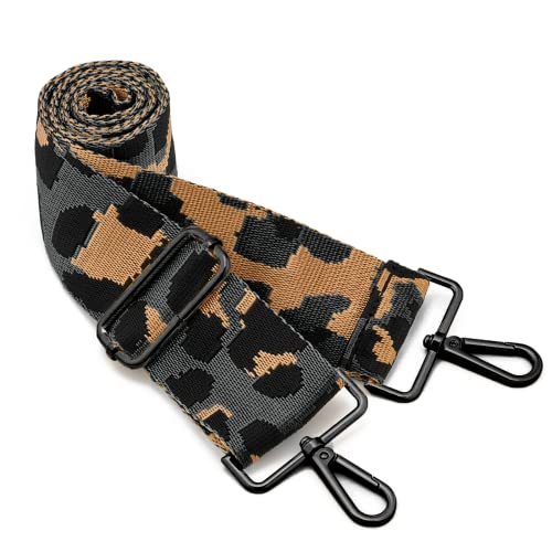 Image of ZOOEASS Nickel Buckles Wide Shoulder Strap Adjustable Replacement Belt Gun Buckles Guitar Style Crossbody Bag Strap