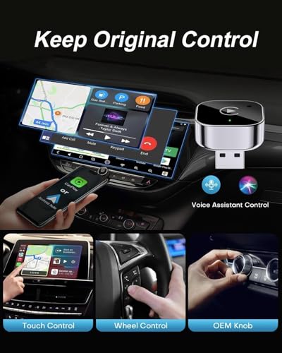 Image of AUTO SNAP Wireless CarPlay & Android Auto Adapter - Smart Plug-and-Play USB Car Dongle | Seamless Wireless Connectivity, Fast Pairing, Stable Signal