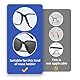 20 Paar Nasenpads Brille Selbstklebend 1mm D Form Anti Rutsch Brille Nasenpads Silikon Transparent Dünne Rutschfeste Selbstklebende Nasenpads Brillezubehör für Brillen Sonnenbrillen Schutzbrille