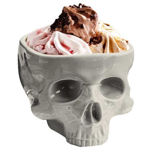Lista de Ponchera que puedes comprar esta semana. 48 Genérico - Ponchera De Halloween, Cuenco Con Cabeza De Calavera, Cerámica, Gótico, Negro, Round, 11*10*8.9 cm/4.33*3.94*3.5 pulgadas, 0 litros, Bowl, Cuenco
