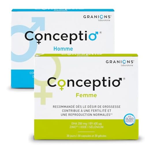 GRANIONS Duo Conceptio Multi-Vitamine pour Homme/Femme