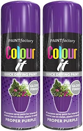 Classic Signature - 1 x All Purpose Crimson Red Aerosol Spray Paint 250ml Quick Drying Spray, Fast Dry and Excellent Coverage for Wood, Metal, Plastic and more