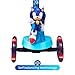 Sonic The Hedgehog 3D Kick Scooter for Kids, Self-Balancing 3 Wheeled Light Up Scooter with Extra Wide Anti-Slip Deck, Rear Brake, Lean to Steer, Lightweight Design, for Kids 3 and up, 75 LB Limit
