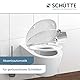 Schütte WC-Sitz FLOWERS & WOOD mit Absenkautomatik, Toilettendeckel mit Motiv, Duroplast Klodeckel (max. Belastung der Klobrille 150 kg), Weiß