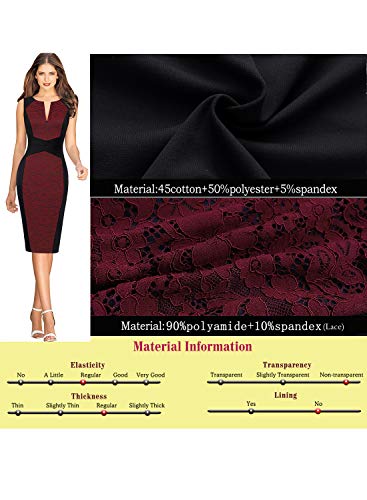 Image of VFSHOW Womens Front Zipper Work Business Office Bodycon Dress Elegant Professional Career Church Party Pencil Sheath Dress