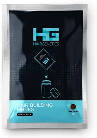 Hair Genetics Advanced Hair Building Fibres Large 50g Refill Pack (Black)