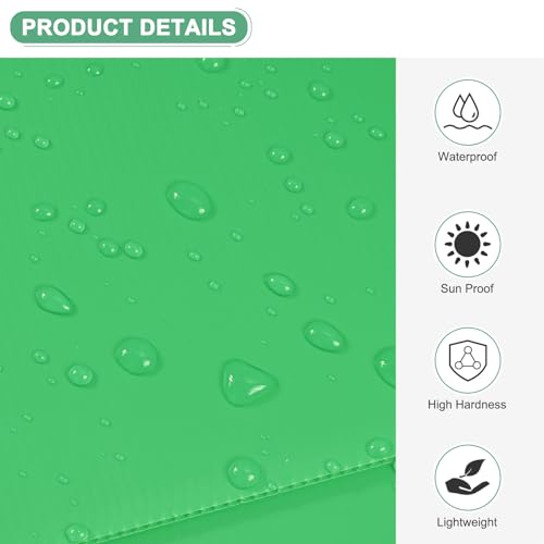 Image of M METERXITY 2-Pack Corrugated Plastic Sheets, 16 Inch x 16 Inch Waterproof Blank Corrugated Poster Board Yard Signs for Garage Sale /Office /Classroom /Party /Lawn Sign Road [3mm Thick, Green]