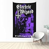 SANWDAI Tapestry Electric Rock Wizard Poster Background Wall Hanging Tapestry Decorative Bedroom Living Room Dorm Room Party 40 * 60inch