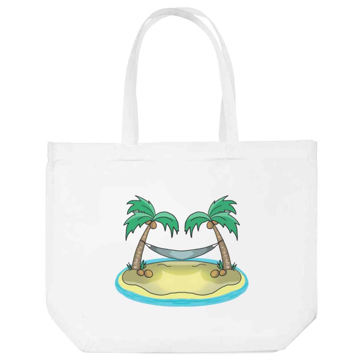 Azeeda 'Hammock On A Desert Island' Tote Shopping Bag For Life (BG00077545)