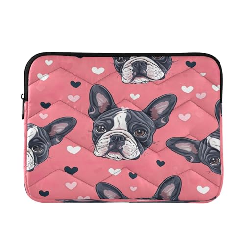 Funda para portátil 13-14 pulgadas impermeable con diseño bulldog