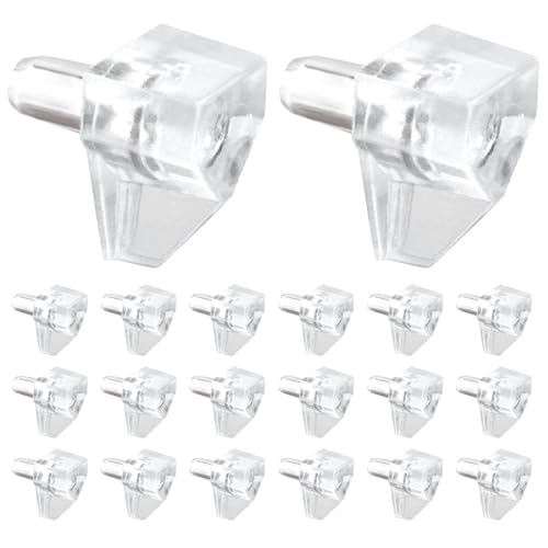 20 clavijas de soporte para estantes, no se oxidan fácilmente, fáciles de instalar, para muebles, suministros de estantería, gabinetes de vino, vitrinas
