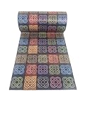 IDEAL COCINA Vinilo PVC A Medida con Base DE Goma 100% Antideslizante Alfombra FÁCIL Limpieza BALDOSA Barcelona PANOT Multicolor (65cm Ancho) (2.8MM Grosor) (6 Metros)