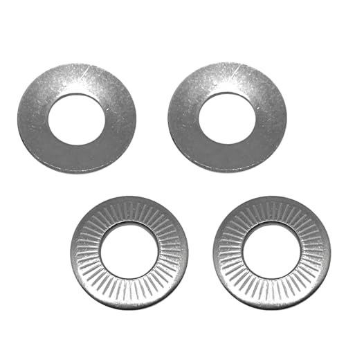 10 Pcs M12 304 Stainless Steel Conical Knurled Spring Washer,Spring Disc Washer,Conical Knurled Spring Washers,Prevent Loose Fasteners