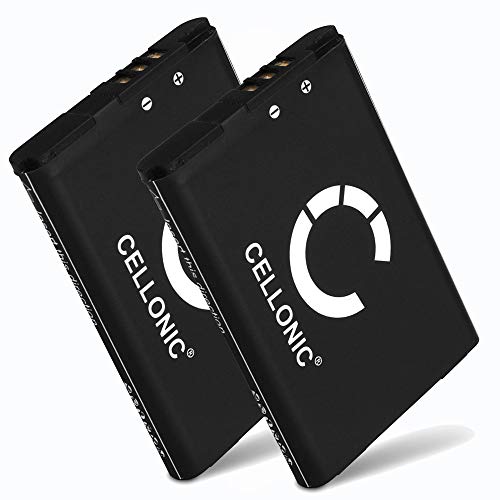 CELLONIC, Batería CTR 003, CTR 001 para Consola de Juegos Compatible con Nintendo 3DS, Wii Switch Pro Controller, 2DS (3.7V, 1300mAh) 2 Unidades